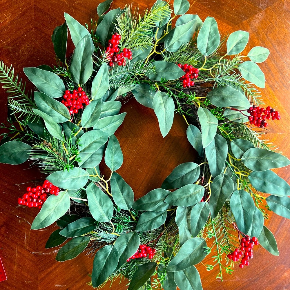 CHRISTMAS WREATH Holiday Wreath Cherry Blossom